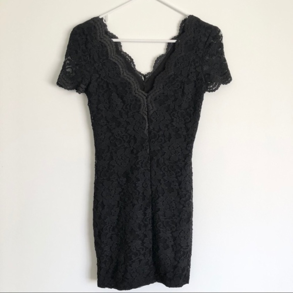 Lace Floral Bodycon Mini Dress XS NWT